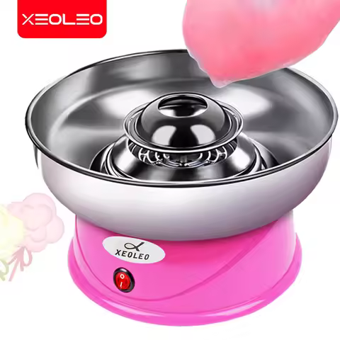 XEOLEO Candy Floss Machine Mini Electric DIY Sweet Cotton Candy Maker For Cotton Candy Sweet Floss F