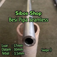 Seamless Iron Pipe Od 17mm / Id 10mm Thickness 3.5mm length 20cm to 100cm