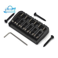 6-String Guitar Fixed Bridge 6-String Guitar Bridge Body Fittings Drawing Plate String Bridge Black