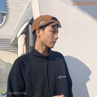 ANEMONE Men Women Skullcap, Cotton Dome Brimless Hat Unisex, Fashion Solid Color Bonnet Docker Cap M