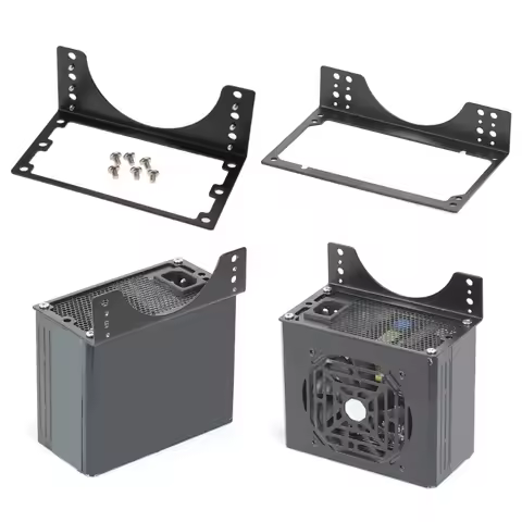 Sturdy SFX Power Supply Mounting Bracket 12cm 14cm Fan Slot Metal PC Cooling