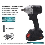 Impact Wrench 1090V/588V Impact Baterai Brushless torsi besar impek makita Impact wrench Mesin Bor B