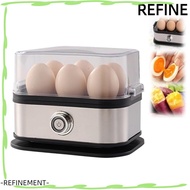 REFINEMENT Smart Egg Cooker, Space Saving 200W Power Eggs Boiler,  Stainless Steel Multi Functional 