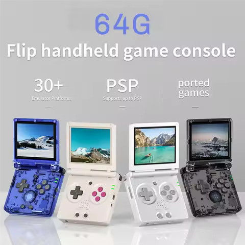 Handheld Game Console For ANBERNIC RG35XXSP Classic Folding Flip Cover Retro Nostalgia Game Console 