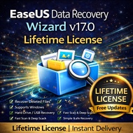 EaseUS Data Recovery Wizard 17.0 Lifetime License | File Recovery Software | Windows | Digital Deliv