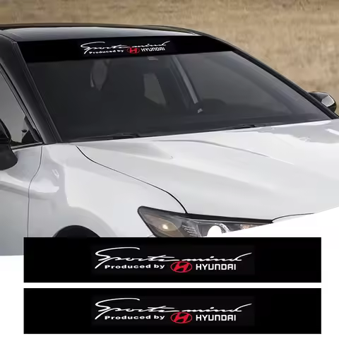 Car Front Windshield Sticker Decal Decoration For Hyundai HB20 KONA i20 i10 IONIQ Elantra Palisade S