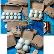 [ 10PCS ] Paper Egg Tray Paper Egg Tray 4 / 6 10-hole/ already Paper Egg Box LockingADA Paper/