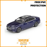 Mini GT 1:64 BMW I7 XDrive60 Tanzanite Blue Metallic MGT01111-R Diecast Vehicles