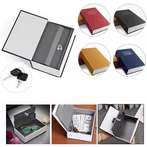 Savings Bank Piggy Bank Key Box With Lock Lock & Key Safe Simulated Book Safe Safe Diversion Diction