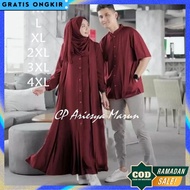 Terlaris Gamis Pasangan Kekinian Ghamis Bj Couple Sarii Gamis Kapelan