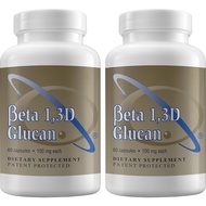 Immune Support Supplement Highly Purified Beta 1,3D Glucan 100 mg per Capsule (b-glucan Fiber) (Pack