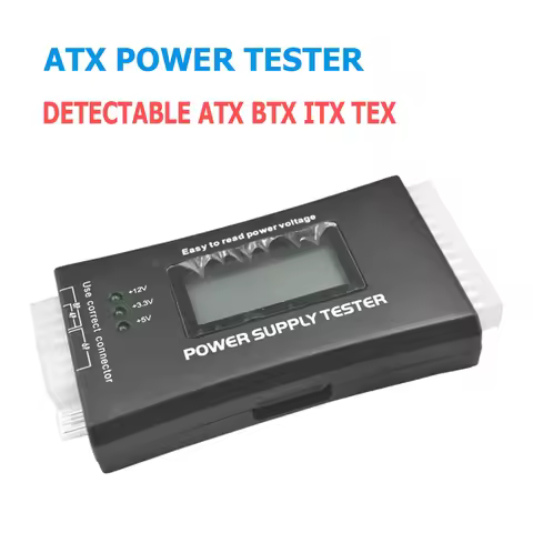 20/24 Pin Computer Power Supply Tester Diagnostic Tools Quick Bank Supply Power Measuring PC Power M