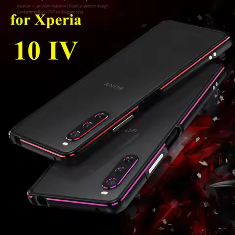 Metal Case for Sony Xperia 10 IV Luxury Deluxe Ultra Thin aluminum Bumper Case for Sony Xperia 10 IV