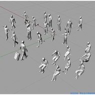 All Kinds of Characters Posture Human Body Male Female Models Rhino 3D Models Modeling Rendering Rhi