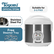 [BACK IN STOCK] TOYOMI 0.8L Electric Rice Cooker &amp; Warmer with Stainless Steel Inner Pot RC 801SS