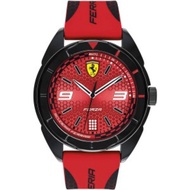 Scuderia Ferrari 0830517 Forza Quartz Analog Red Dial Black Resin Case Red 
