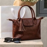 Bernie Leather - Premium Genuine Cowhide Bag Original - Hand Bag Wanita Vegetable Tanned Leather - L