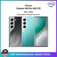 Tecno Camon 40 Pro 4G LTE/CM6 (8GB+256GB) Original Tecno Malaysia Warranty