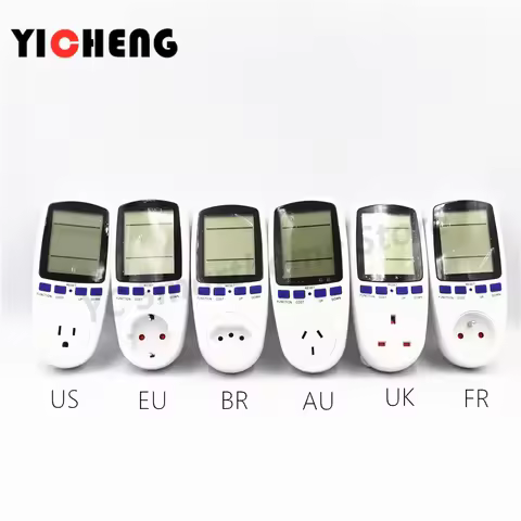 EU US UK Meter electricity monitoring electricity voltage power metering socket type mete watt meter