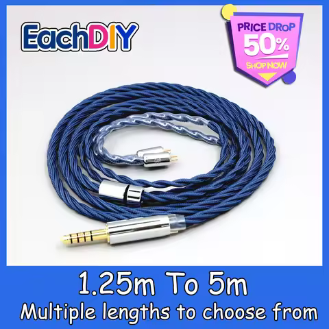 99% Pure Silver OCC Graphene Sleeved Earphone Cable For 0.78mm JH AUDIO 3X PRO JH5 JH7 JH10 JH10X3 P