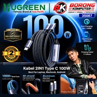 UGREEN 2 in 1 Type C to Dual Type C PD Fast Charging Charger Cable 100w 140w