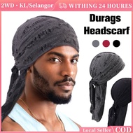 Bandana Turban Hats Cotton Durag Hip Hop Bandana Casual Long Tail Vintage Pirate Cap Unisex