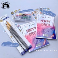 [t15l11] Combo Màu Nước Hoạ Cụ 03