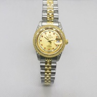 Roscani Ladies Perempuan Sapphire Watch Silver &amp; Gold
