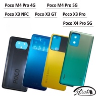 Battery Back Cover Panel Rear Door Replacement Housing With Adhesive For Xiaomi POCO X3 NFC X3 GT M4