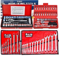 EURO KING TOOLS ชุดบล็อก 40 ชิ้น+ประแจ YETI+แหวน YETI +ชุดบล็อก 46ชิ้น ใช้งานหนัก ได้ 4 อย่างมาตรฐาน