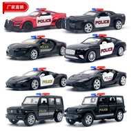 New Bagged 1: 36 Simulation Police Car Alloy Car Model Lanbo Mustang Big G Boy Toy Children's Car