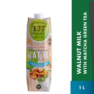 137 Degrees® Real Walnut Milk with Premium Matcha Latte Dairy free Milk 1 Liter