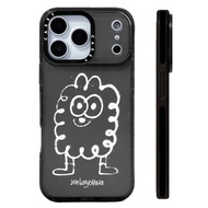Jon Burgerman Cute Fluffy WHITE Lines Color Case Compatible For IPhone 11 12 13 14 15 16 17 Pro Max 