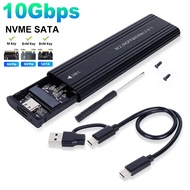 [จัดส่งในไทย] KEBETEME เคส SSD M2 NVME SATA Dual Protocol M.2ไปยัง USB ประเภท C SSD Enclosure อะแดปเ