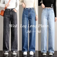 [Ready stock]Ladies high quality plazzo long jeans Size available 26-36