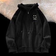 7 Colors Hooded Sweatshirt [S-3XL] Japanese Cartoon Smiling Face Hoodie Men's Oversized S