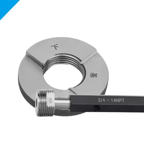 NPT Thread Plug Gauge/Thread Ring Gauge Pipe Thread Ring Gauge Precision Gauge Pitch Thread Test Too