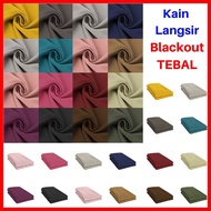 Kain Meter Langsir Blackout Tebal Bidang 60" Murah DIY Curtain Fabric / Kusyen Cushion / Alas Meja Kerusi Sofa Cover