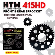 415HD CT115 CT115S MODENAS HTM SPROCKET SET BLACK HEAVY DUTY SPROCKET RACING MALAYSIA