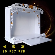 Sansheng Wall-Mounted Buddha Shrine Buddha Cabinet Wall Cupboard Household Modern Solid Wood Altar Altar Altar God Building God of Wealth Bodhisattva Cabinet