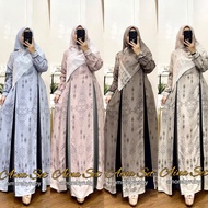 AINA SET DRESS GAMIS SET AMORE BY RUBY MOTIF TRIBAL BAHAN LIONEL