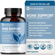 Calcium Supplement for Women & Men - Calcium Citrate & Hydroxyapatite + Vitamin D3 K2 Magnesium