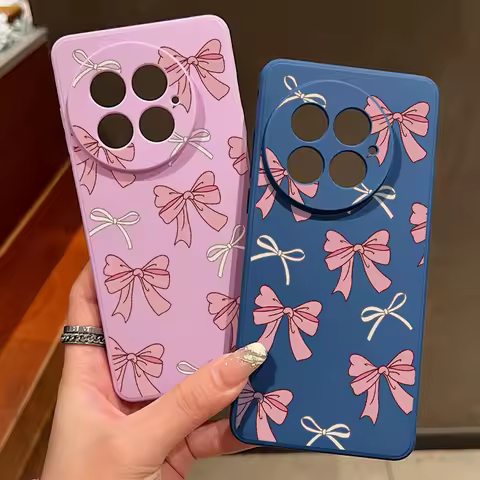Bow Tie Patterned TPU Case For OnePlus Nord 5 15 13 12 13R 12R 11R Shockproof Soft Silicone Phone Co