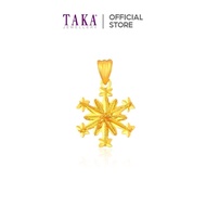 TAKA Jewellery 916 Gold Pendant Snowflake