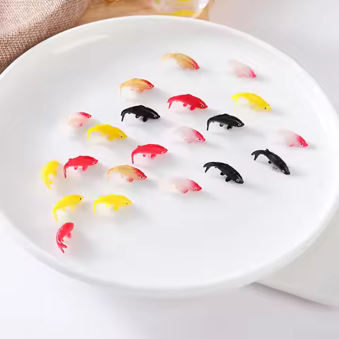 Mini Fish Miniature Model, Fish, Carp, Simulation Animal, Kids Toys, DIY, Decorative Goldfish Figuri