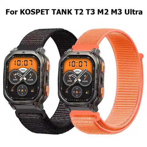 Nylon Loop Bracelet for KOSPET TANK T2 T3 / TANK M2 M3 Ultra Strap 22mm Watch Strap for KOSPET TANK