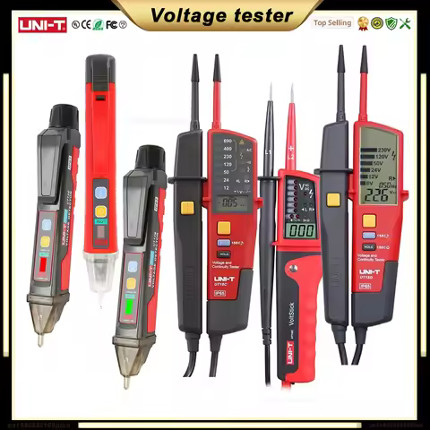 UNI-T UT12D UT12E UT12M Voltage Detector UT15C UT18C UT18D Voltage and Continuity Tester Digital Vol