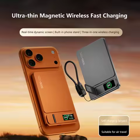 3-IN-1 10000mAh Wireless Magnetic Power Bank Portable Slim Original Battery 20W Fast Charging For iP