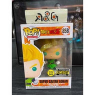 (R&G2) Funko POP Dragon Ball Z - Super Saiyan Gohan GITD (858) with Boss Protector