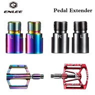 1 pair Bicycle Pedal Extension Bolts Road MTB Bike Bike Pedal Axle Extenders Titanium Color Cycling Pedals Accessories 4